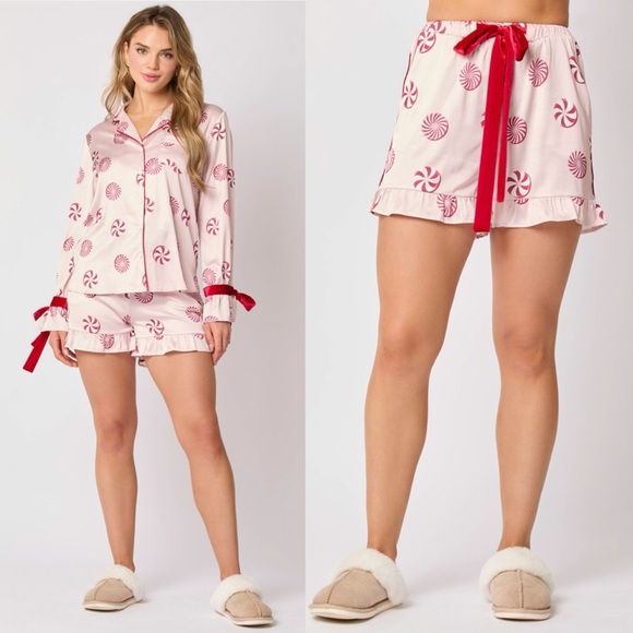 Candy Cane Pink Christmas Pajamas - Picture 8 of 10